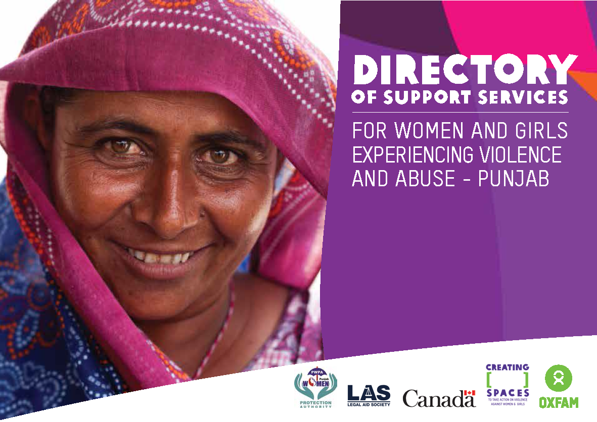 Directory of Support Services for Women & Girls Experiencing Violence and Abuse, Punjab