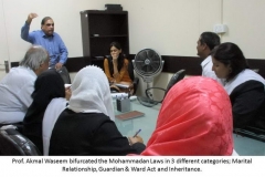 Capacity Building Training on “Mohammadan Law” – Sept 29, 2015