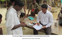 1st Legal Awareness Clinic in Larkana