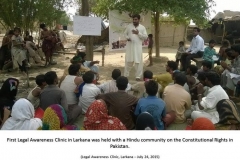 1st Legal Awareness Clinic in Larkana
