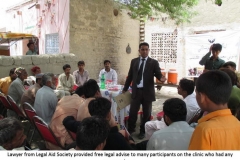 8th Legal Awareness Clinic in Larkana