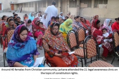 21st Legal Awareness Clinic in Larkana