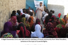 22nd Legal Awareness Clinic in Larkana