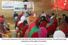 24th Legal Awareness Clinic in Larkana